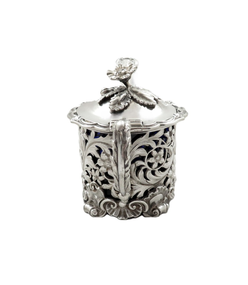Antique William IV Sterling Silver Mustard 1836 View V