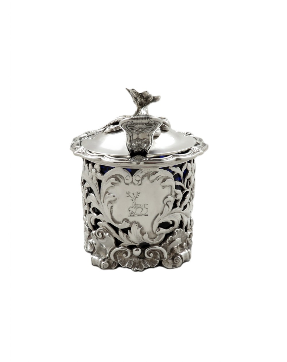 Antique William IV Sterling Silver Mustard 1836 View VIII