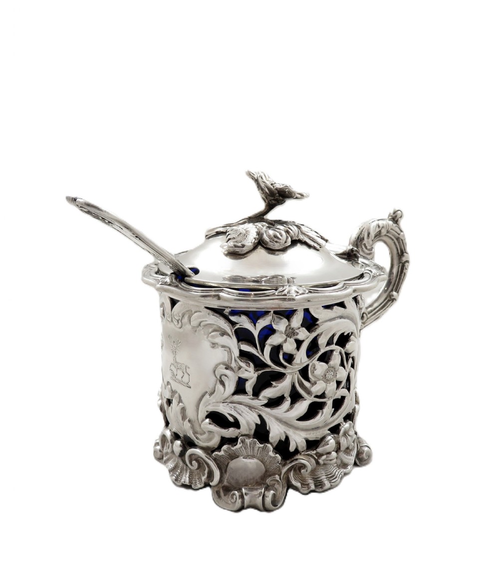 Antique William IV Sterling Silver Mustard 1836 View IX