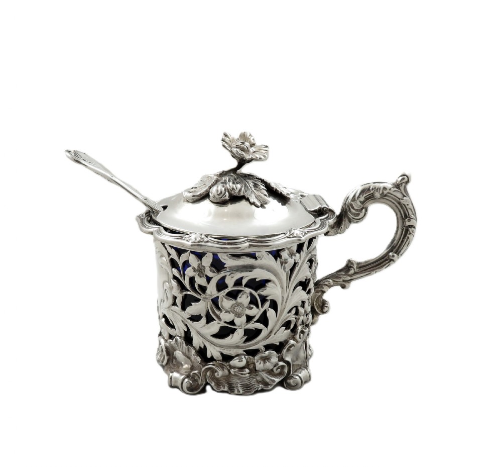 Antique William IV Sterling Silver Mustard 1836 View X