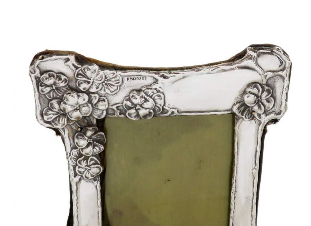 Antique Art Nouveau Sterling Silver Photo Frame 1903 View II