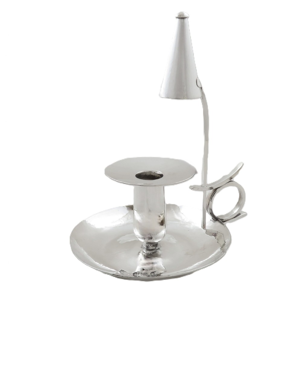 Scottish Sterling Silver 'Modernist' Chamberstick  View VII