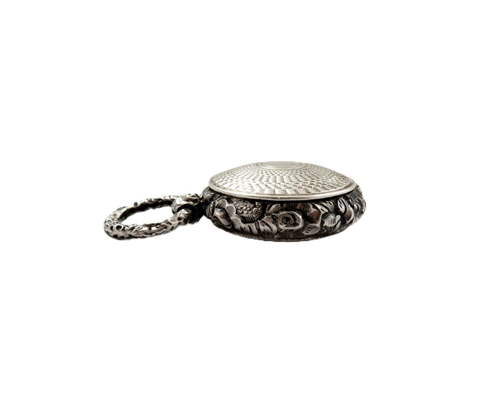 Antique Georgian Sterling Silver Vinaigrette 1821 View IV