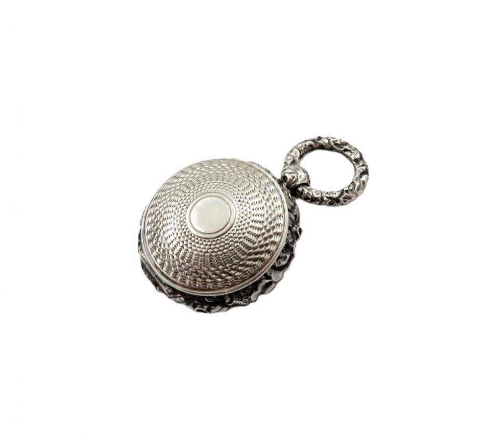 Antique Georgian Sterling Silver Vinaigrette 1821 View V