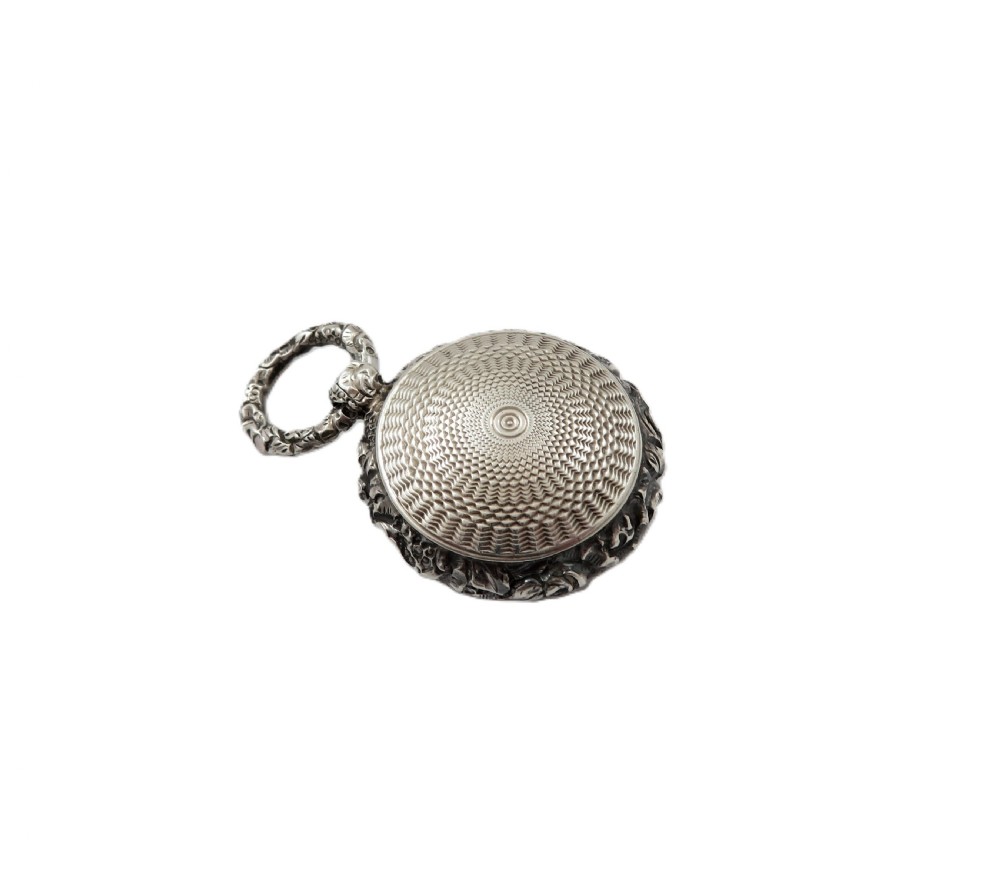 Antique Georgian Sterling Silver Vinaigrette 1821 View IX