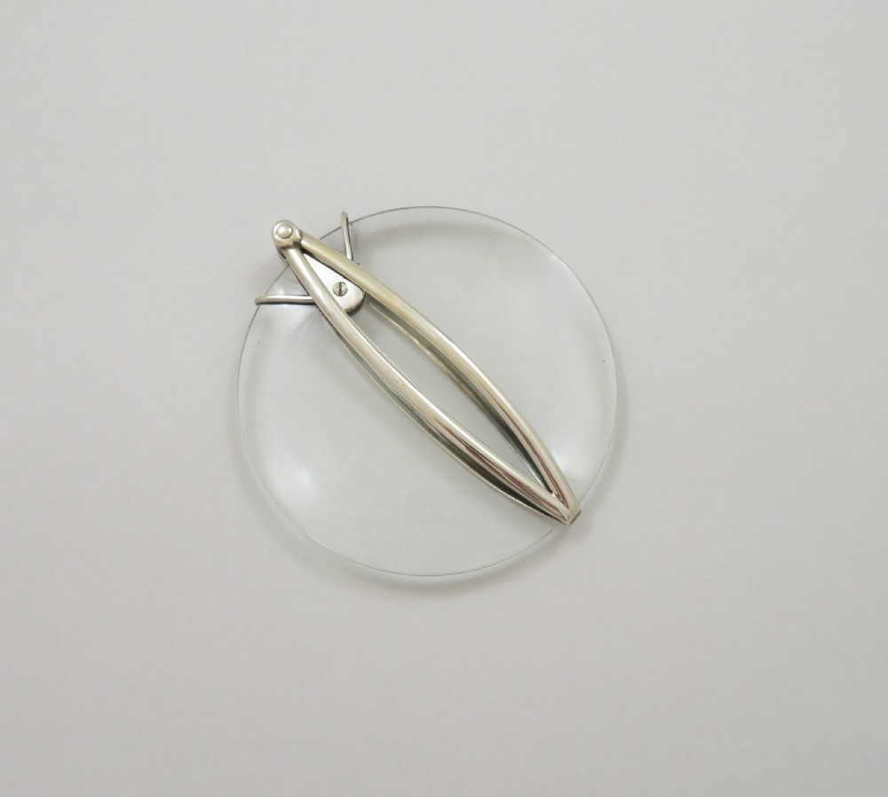 Antique Edwardian Sterling Silver Folding Magnifying Glass 1904 View IV