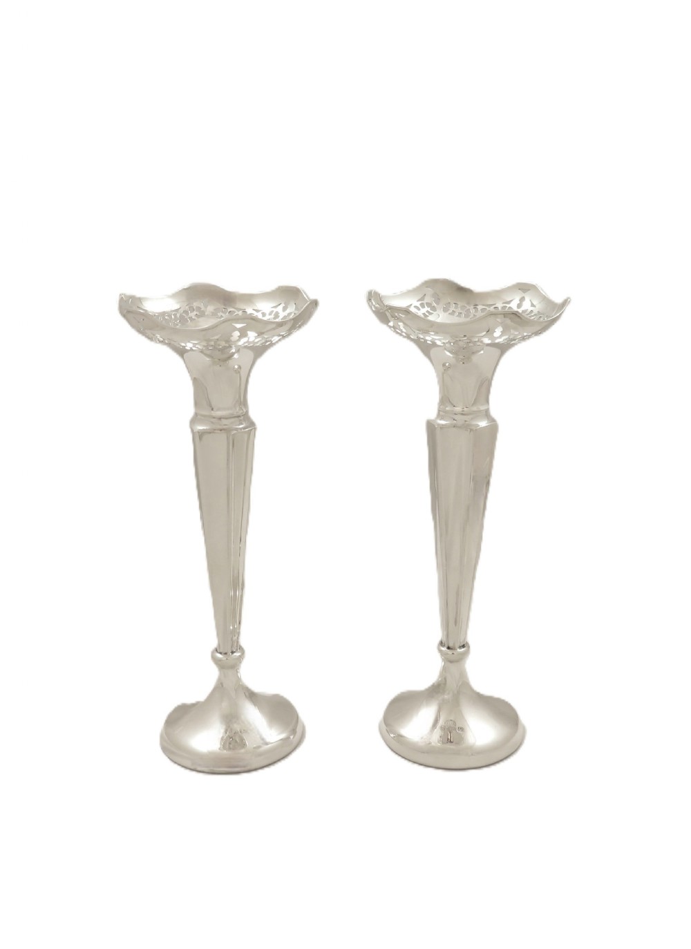 Pair of Antique George V Sterling Silver 7
