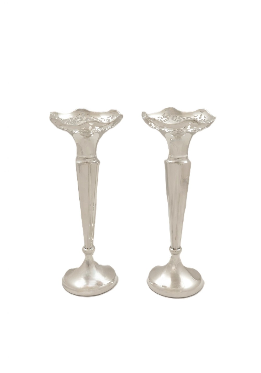 Pair of Antique George V Sterling Silver 7