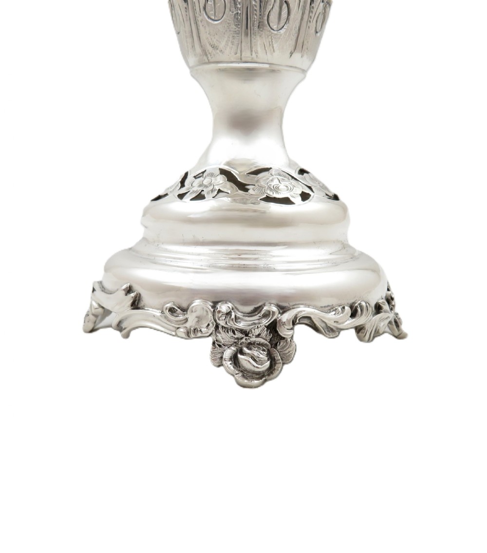 Pair of Antique Edwardian Sterling Silver 8