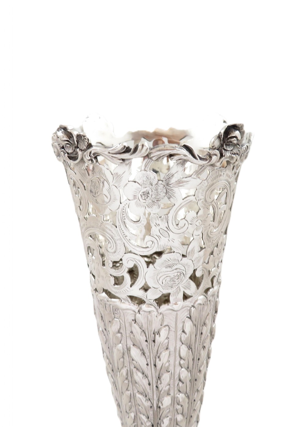 Pair of Antique Edwardian Sterling Silver 8