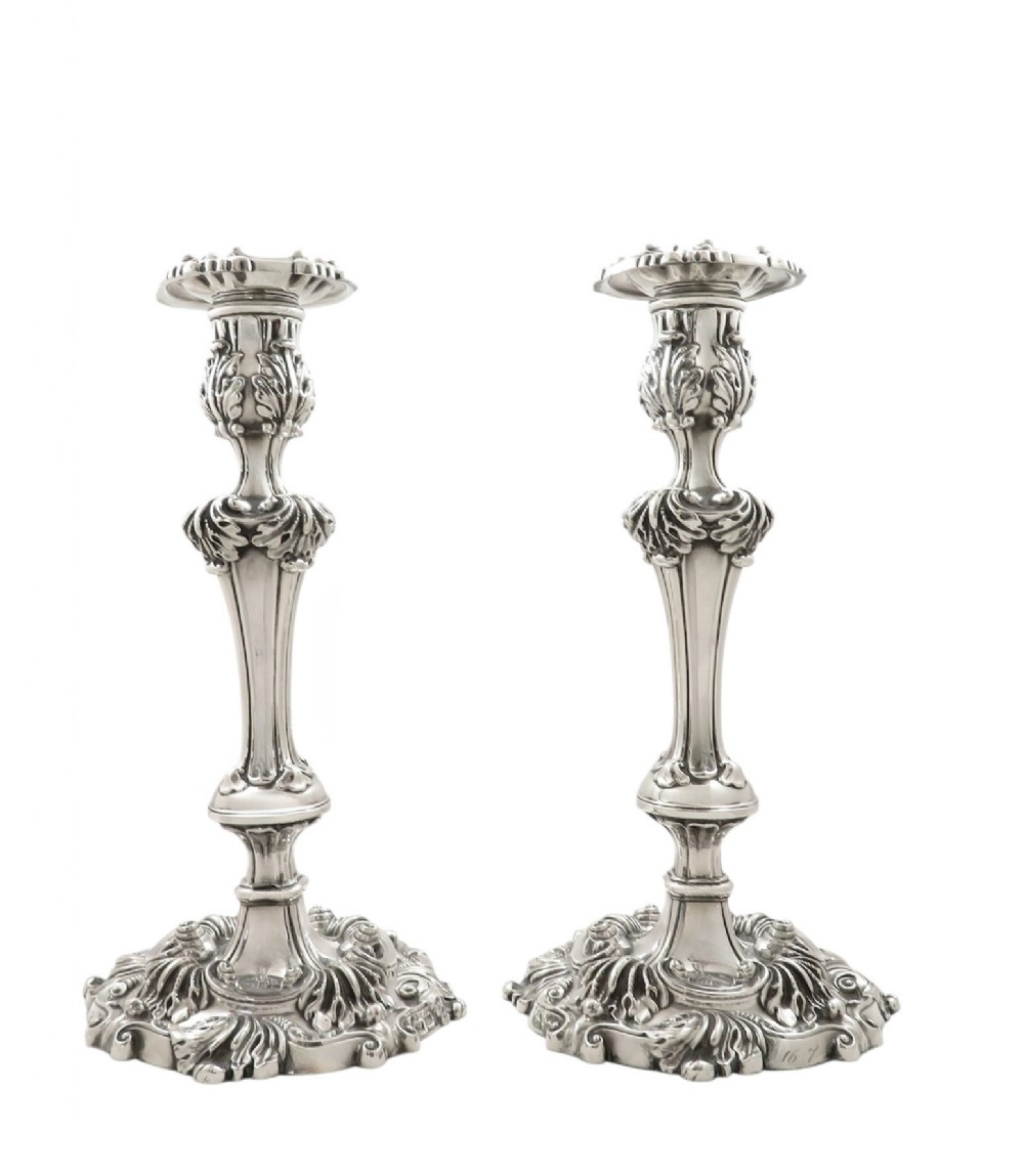 Pair of Antique Georgian Sterling Silver 11