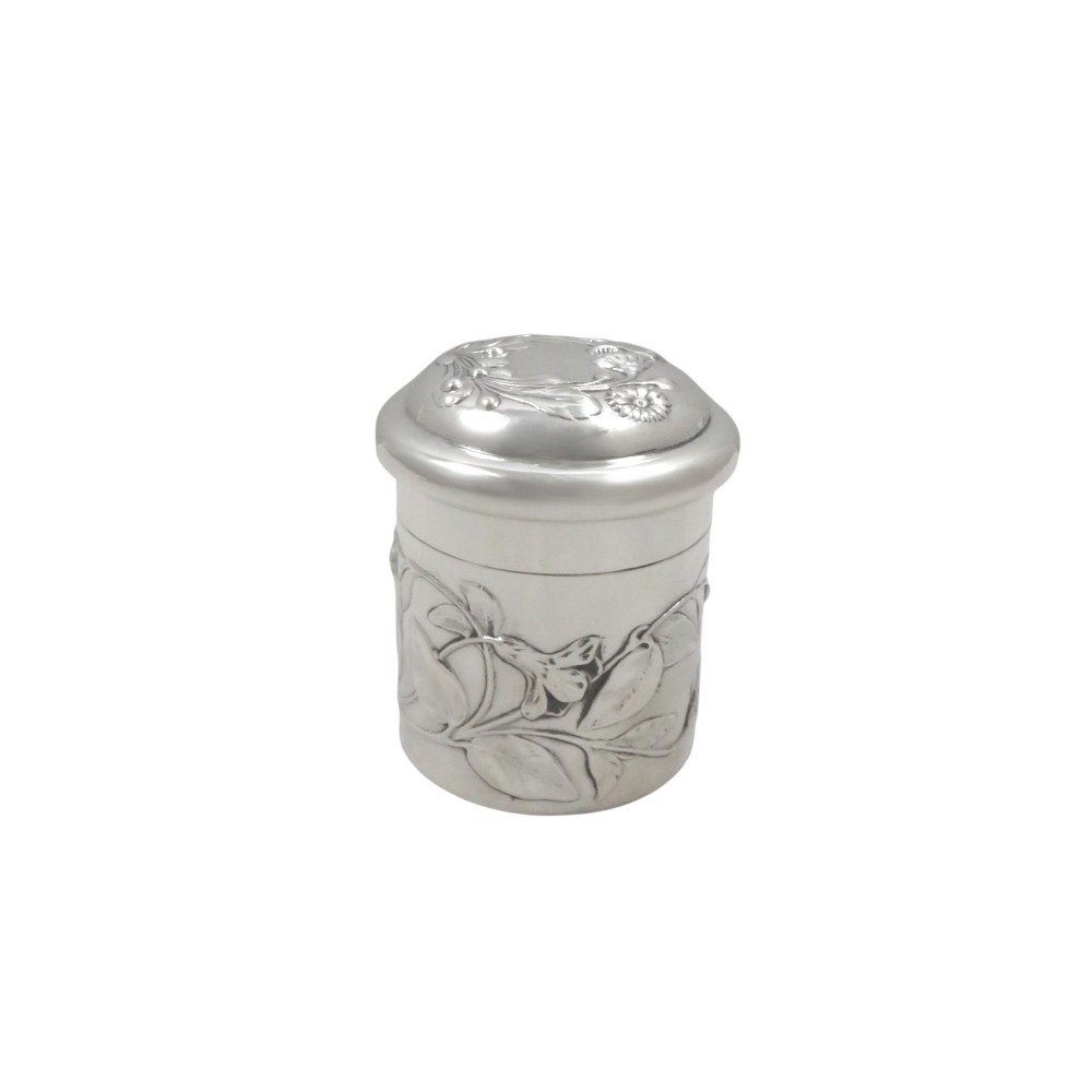 Antique Art Nouveau Sterling Silver Vanity Pot 1921