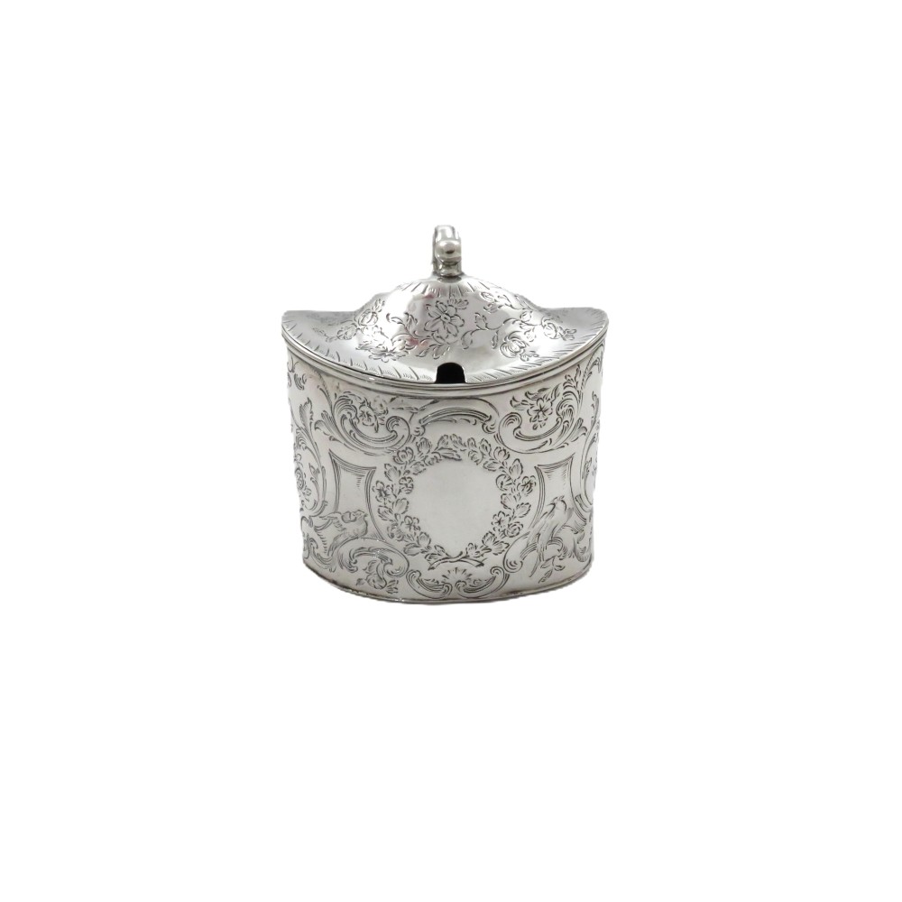 Antique Georgian Sterling Silver Mustard Pot 1798