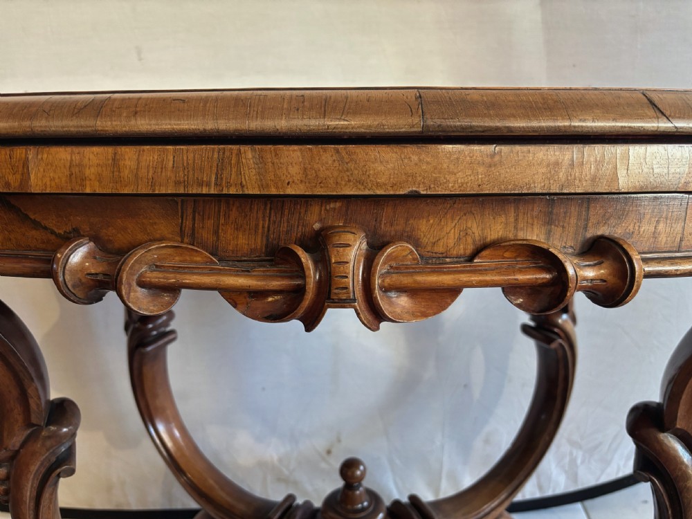 Early Victorian  Serpentine shaped rosewood card table View VIII