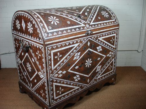 Large Middle Eastern Decorated Trunk