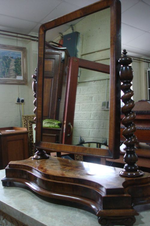 Victorian Mahogany Dressing Mirror