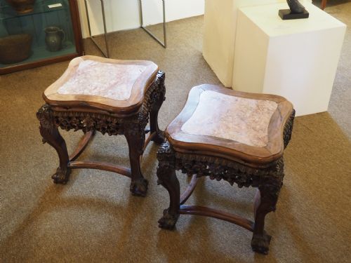 Pair of Chinese Rosewood Tables