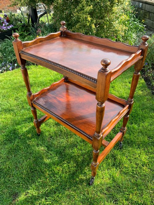 Edwardian Mahogany Trolley