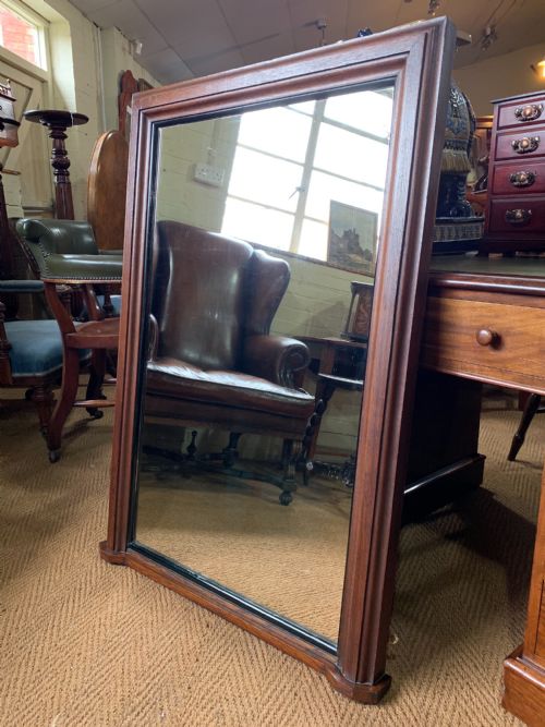 Victorian Oak Overmantle Mirror