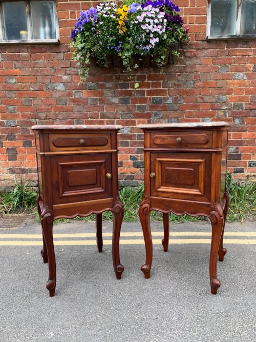 Pair of Mahogany Bedside Cupboards