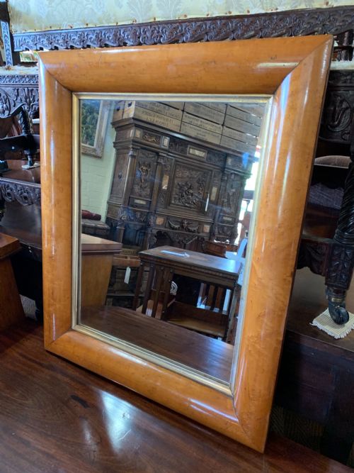 Nineteenth Century Maple Mirror
