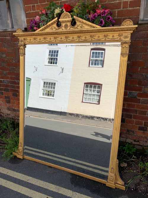 Victorian Gilt Overmantle Mirror