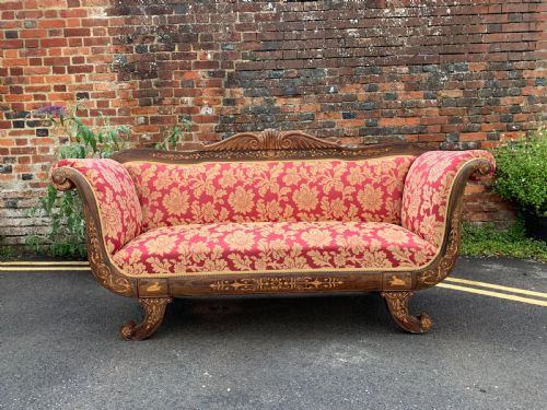 Continental Inlaid Rosewood Sofa