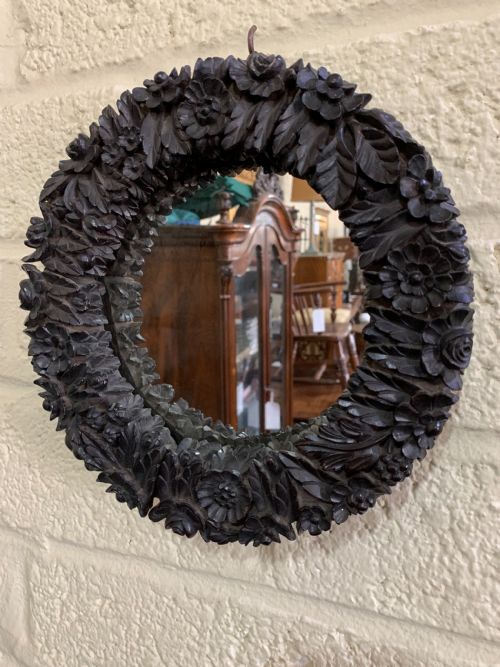 Ceylonese Ebony Mirror