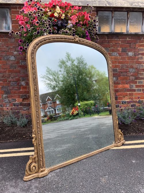 Victorian Gilt Overmantle