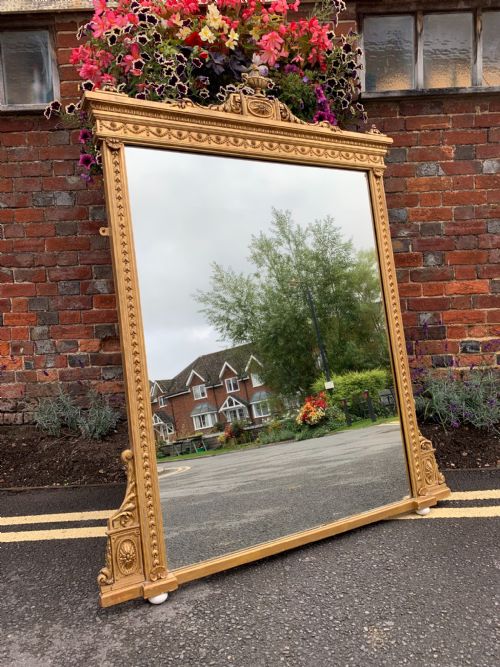 Victorian Gilt Overmantle Mirror