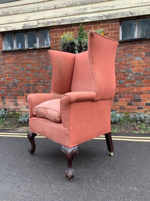 Late Victorian Wing Armchair