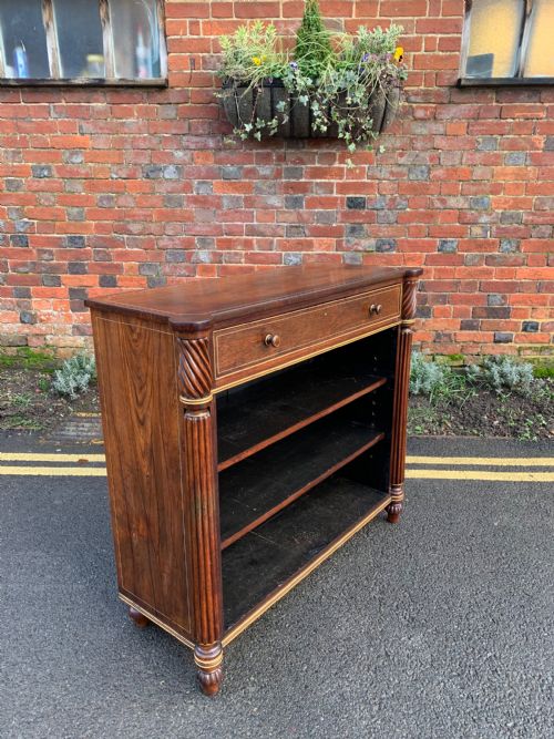 Early Nineteenth Century Rosewood Open Bookcase
