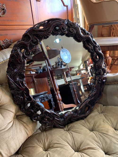Carved Chinese Mirror