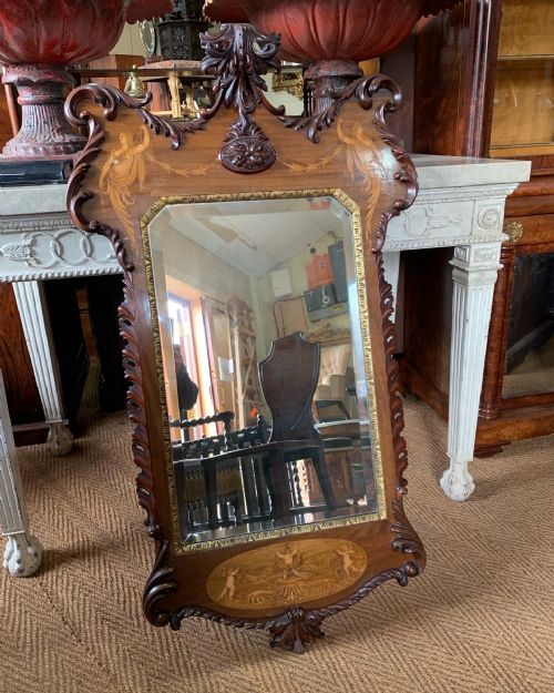 Inlaid Mahogany Mirror
