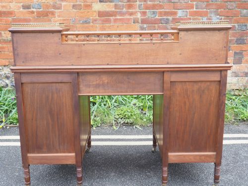 VICTORIAN WALNUT DESK BY MAPLES - ADDITIONAL PHOTO 13