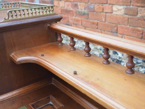 VICTORIAN WALNUT DESK BY MAPLES - ADDITIONAL PHOTO 16