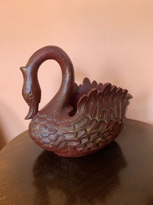 eastern carved swan - CATEGORY: ANTIQUE MISCELLANEOUS - DATED 1910