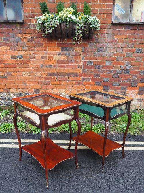 PAIR OF MAHOGANY BIJOUTERIE TABLES - ADDITIONAL PHOTO 2