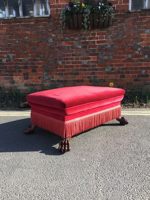 UPHOLSTERED OTTOMAN - ADDITIONAL PHOTO 1