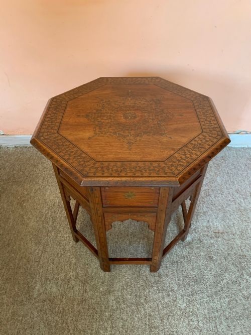 antique hoshiarpur table - CATEGORY: ANTIQUE TABLES - DATED 1890