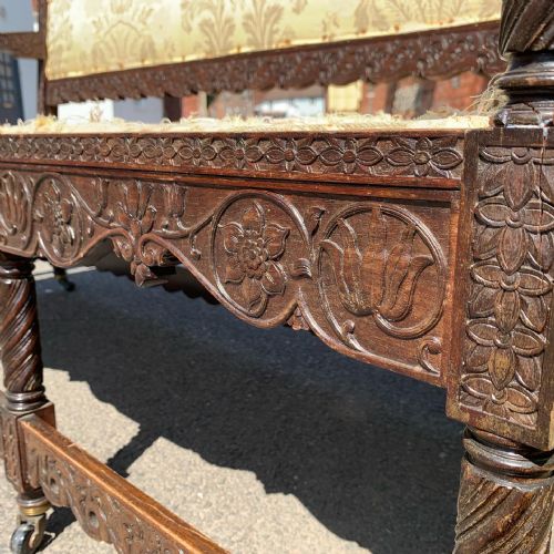 ANGLO INDIAN WALNUT SETTEE - ADDITIONAL PHOTO 7