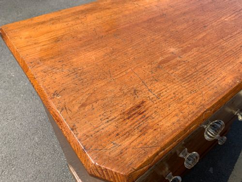 VICTORIAN PINE CHEST OF DRAWERS - ADDITIONAL PHOTO 8