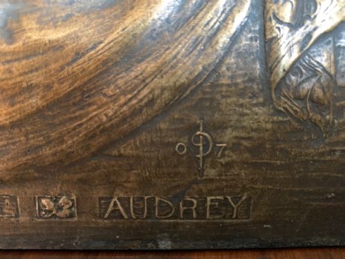 ARTS AND CRAFTS BRONZE PANEL - ADDITIONAL PHOTO 3