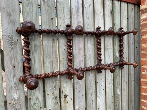 walnut hat and coat rack - CATEGORY: ANTIQUE MISCELLANEOUS - DATED 1900