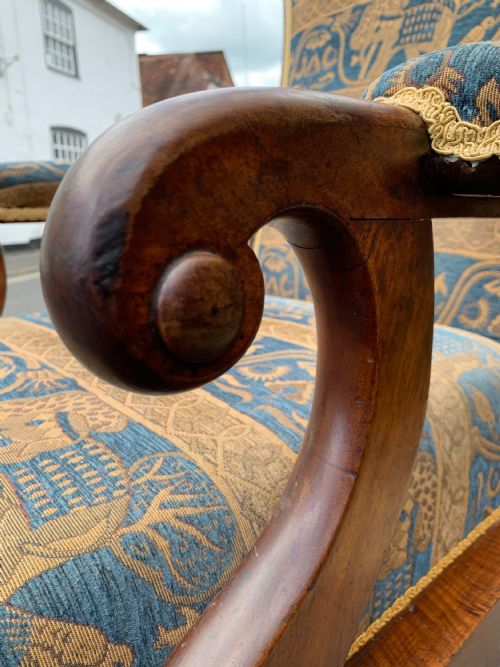 VICTORIAN RECLINING ARMCHAIR - ADDITIONAL PHOTO 2