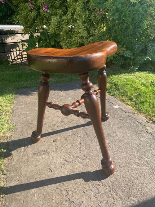 VICTORIAN SADDLE SEAT STOOL - ADDITIONAL PHOTO 1