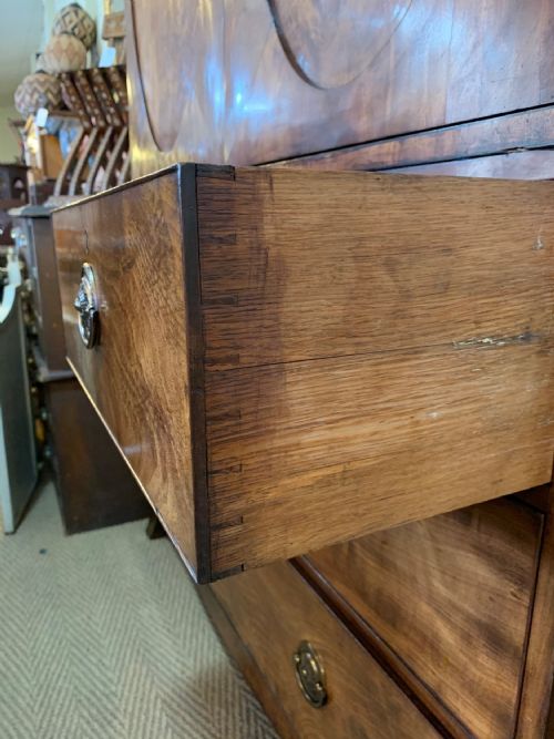 REGENCY PERIOD MAHOGANY LINEN PRESS - ADDITIONAL PHOTO 7