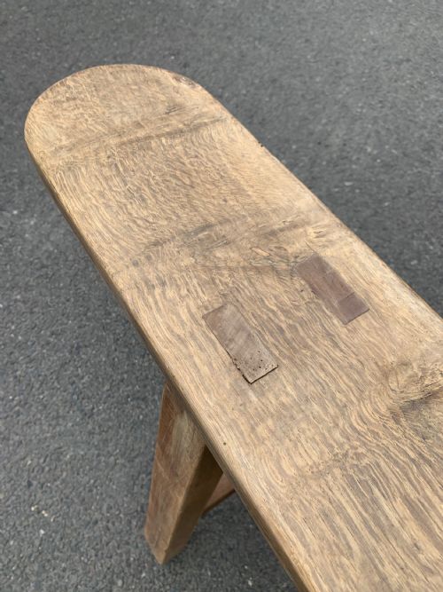 PAIR OF OAK BENCHES - ADDITIONAL PHOTO 1