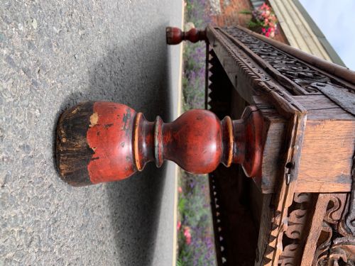 ANTIQUE INDIAN TAKHAT COFFEE TABLE - ADDITIONAL PHOTO 4