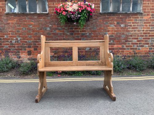 VICTORIAN PITCH PINE BENCH - ADDITIONAL PHOTO 2